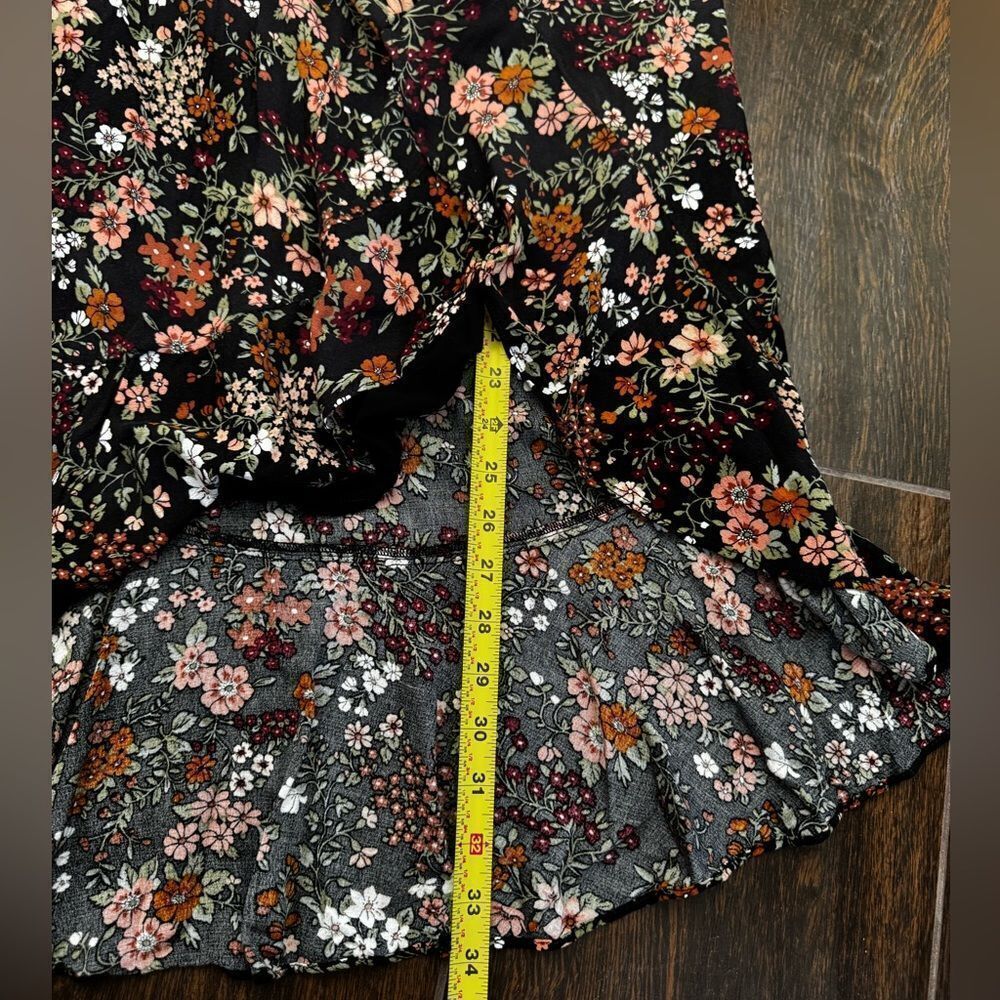 🌼 Abercrombie & Fitch Floral Ruffle Wrap Skirt sz XS - Picture 15 of 17
